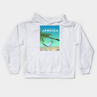 Jamaica Travel poster Kids Hoodie